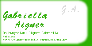 gabriella aigner business card